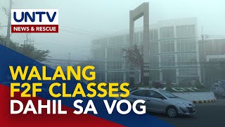 F2F classes sa ilang eskwela sa Laguna at Batangas suspendido dahil sa vog [upl. by Nois]