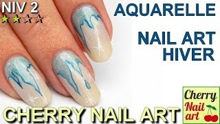 Nail art stalactite aquarelle [upl. by Richia]