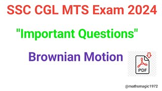 quotImportant Questions For SSC CGL MTS Exam 2024quot [upl. by Georgeanna]