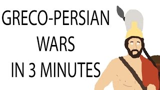 GrecoPersian Wars  3 Minute History [upl. by Notlrak]