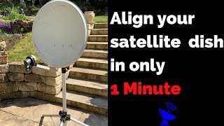 Align your satellite dish in 1 minute  With the free application quotsatellite finderquot [upl. by Aneroc]