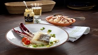 Gebratener Skrei mit Senfsauce und RadicchioRisotto [upl. by Vaules]