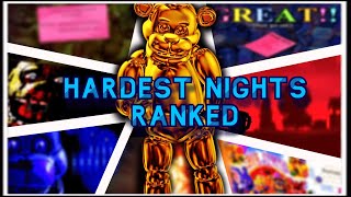 FNAFs Hardest Challenges RANKED by Difficulty [upl. by Rebecka]