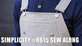 SEWALONG SIMPLICITY 8615 OVERALLS [upl. by Bernj]