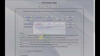 FCE WRITING PART 1  FORMAL LETTER [upl. by Niledam912]