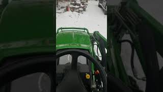 John Deere 1026r using float feature plowing [upl. by Elbys]