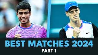 Best ATP Tennis Matches Of 2024  Part 1 [upl. by Ycam]