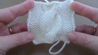 Como tejer ochos o trenzas en dos agujas🧶 Labores y Punto [upl. by Annez471]