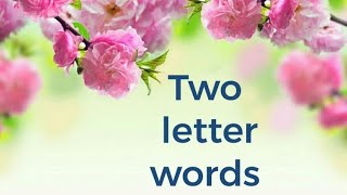 Two Letter Words English Two letter words Vocablury english [upl. by Columbyne]