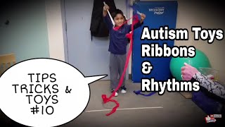 AUTISM Gymnastic Ribbon Exercise  Tips Tricks Toys 10 Socialising Focus Gross Motor Therapy [upl. by Gebhardt438]