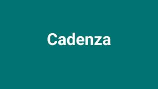 Cadenza Meaning and Pronunciation [upl. by Norri]