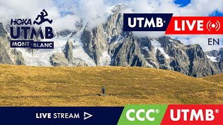 HOKA UTMB MontBlanc 2024  English Live 🇬🇧  CCC amp UTMB [upl. by Dorcy113]