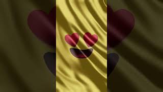 Love Eyes Emoji Flag Waving emoji emojiflag wavingflag flag [upl. by Oinesra318]