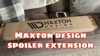 Maxton Design spoiler extension unboxing and fitting [upl. by Annaik]