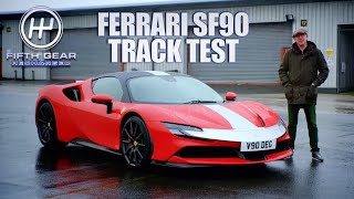 Platos Ferrari SF90 Track Test  Fifth Gear Recharged [upl. by Atteoj]