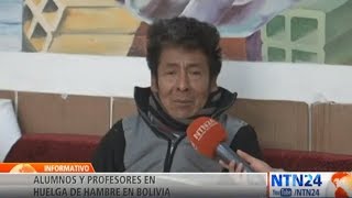 Bolivia Docentes en huelga de hambre piden a Morales atender exigencias universitarias [upl. by Alwitt]