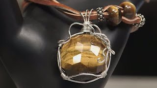 How to Wire Wrap a Cabochon Setting [upl. by Bonnee]