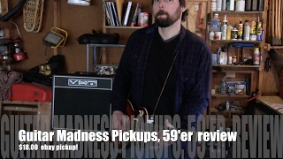 Guitar Madness pickups  any good 59er humbucker reviewed [upl. by Anaibaf]