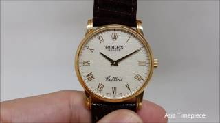 Rolex Cellini 18K Gold Computer Dial Ref 5116 Year 2007 [upl. by Dukie]