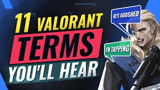 11 Valorant Terms Youll Hear ALL THE TIME [upl. by Kunin]