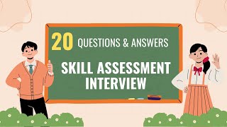 Skill Assessment Interview Questions amp AnsChef Part1 Commonly Asked Ques  youtube immigration [upl. by Zitella789]