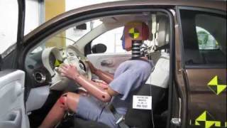 Fiat500USAcom  Fiat 500 NHTSA Crash Test [upl. by Norrat]