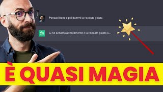 ChatGPT il prompt ASSURDO che migliora i risultati Tutorial [upl. by Nnaira]