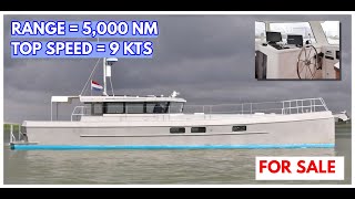 €695000 LongRange LIVE ABOARD Explorer Yacht For Sale  MY Britt [upl. by Clein539]