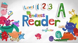 Endless Reader Letter A  Sight Words ALL AM AN AND ANY ARE AS AWAY   Originator Games [upl. by Nidia]