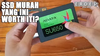 Unboxing amp Review SSD ADATA SU650  SSD Murah Paling Woth it [upl. by Laurella]