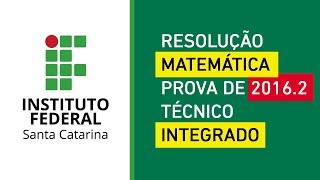 IFSC 20162  Técnico Integrado [upl. by Crowley]