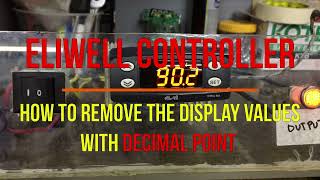 Eliwell Controller How to Remove the Display Value with Decimal Point DIY PROGRAMMING shortvideo [upl. by Ormand209]