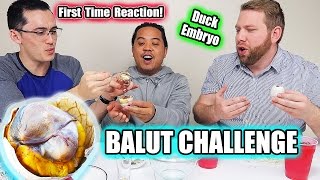 BALUT CHALLENGE Mukbang  First Time Eating Balut Balot  Asian Delicacy  Duck Embryo [upl. by Allerus]