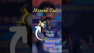 MayankYadav fastest bowler of IPL24 trandingshorts viral [upl. by Eitsirk]