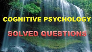 Domains of cognitive psychology MPCE001 solved questions [upl. by Valdemar]