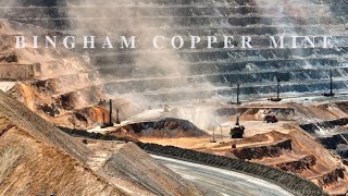 Bingham Kennecott Copper Mine  Worlds Largest Open Pit Excavation 4K Aerial [upl. by Simonsen180]