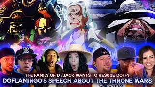 Doflamingos Epic Speech about the Throne Wars  Jack Comes to Rescue Doffy  Reaction Mashup [upl. by Papotto]