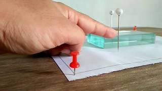 Refractive Index Of Glass Slab I PHYSICS PRACTICAL I AHSEC I HS 2ND YEAR PHYSICS [upl. by Darreg]