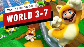 Super Mario 3D World Walkthrough  World 37 Switchboard Falls [upl. by Witherspoon]