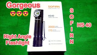 Rekomendasi headlamp terang terbaik SOFIRN HS40 baterai 18650 Right angle flashlight [upl. by Ark294]