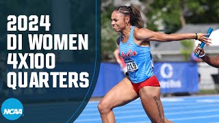 Womens 4x100 relays  2024 NCAA Outdoor Track and Field East and West Quarterfinals [upl. by Yousuf]