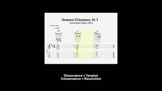 Dissonance amp Consonance Vol 3 shorts guitar chords music [upl. by Sperling804]