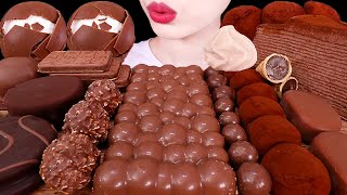 ASMR MUKBANG｜CHOCOLATE MARSHMALLOW KINDER RICE CAKE ICE CREAM SNACK 초코찰떡 마시멜로 디저트39 아이스크림 몰티져스 케이크먹방 [upl. by Daryl775]