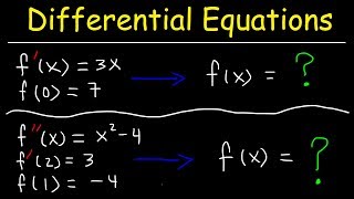 Finding Particular Solutions of Differential Equations Given Initial Conditions [upl. by Coveney]