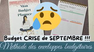 BUDGET prévisionnel méthode des ENVELOPPES 💌 SEPTEMBRE 2024 💰 [upl. by Aicined767]