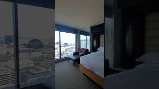 One Bedroom Suite Elara Hotel Las Vegas Hilton Grand Vacations  High Floor View 32nd level room [upl. by Sousa72]