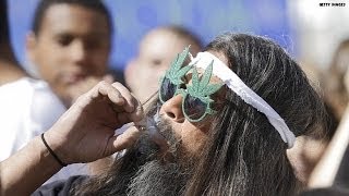 Milehigh times Throngs buy legal weed in Colorado [upl. by Otrepur]