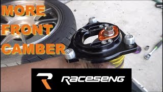 Raceseng Camber Plates Install and Review [upl. by Llekim]