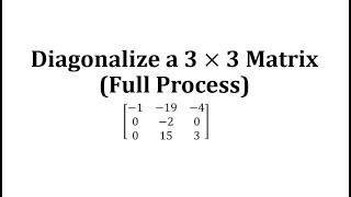 Lecture  14  Diagonalization of Matrix  Similarity Transformation  Linear Algebra [upl. by Stromberg]