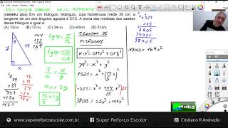 MABA CONCURSOS  TANGENTE E TEOREMA DE PITÁGORAS  QUADRIX  2024  Com prof Cristiano [upl. by Earas]